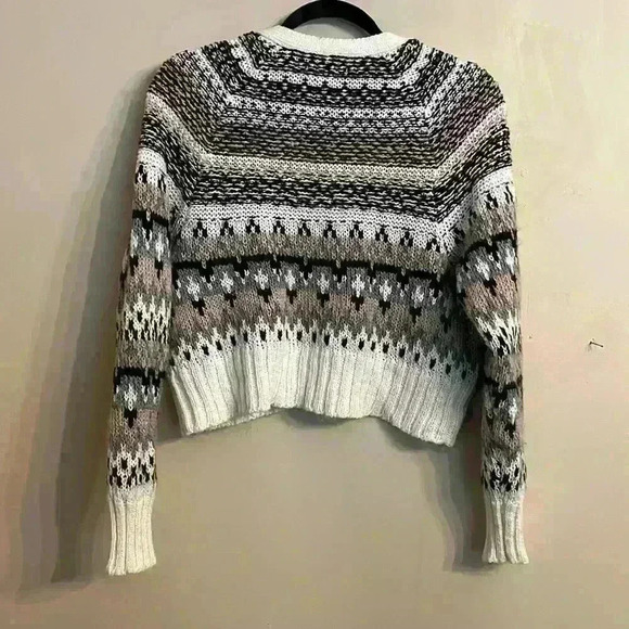 American Eagle Outfitters Cropped Size XS Button Up V Neck Long Cardigan Sweater - Picture 6 of 11